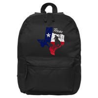 State Of Texas Flag Map Distressed Native Texan Tx 16 in Basic Backpack