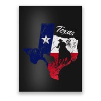 State Of Texas Flag Map Distressed Native Texan Tx Poster