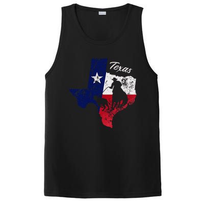 State Of Texas Flag Map Distressed Native Texan Tx PosiCharge Competitor Tank