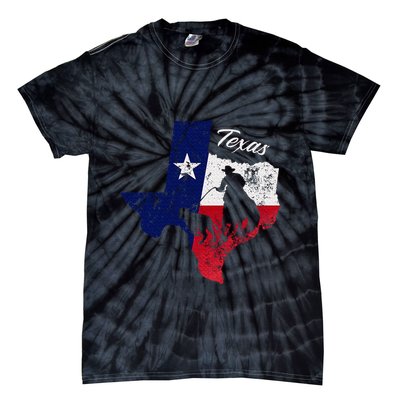 State Of Texas Flag Map Distressed Native Texan Tx Tie-Dye T-Shirt