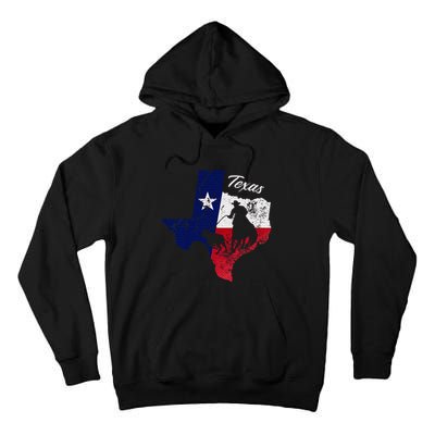 State Of Texas Flag Map Distressed Native Texan Tx Tall Hoodie