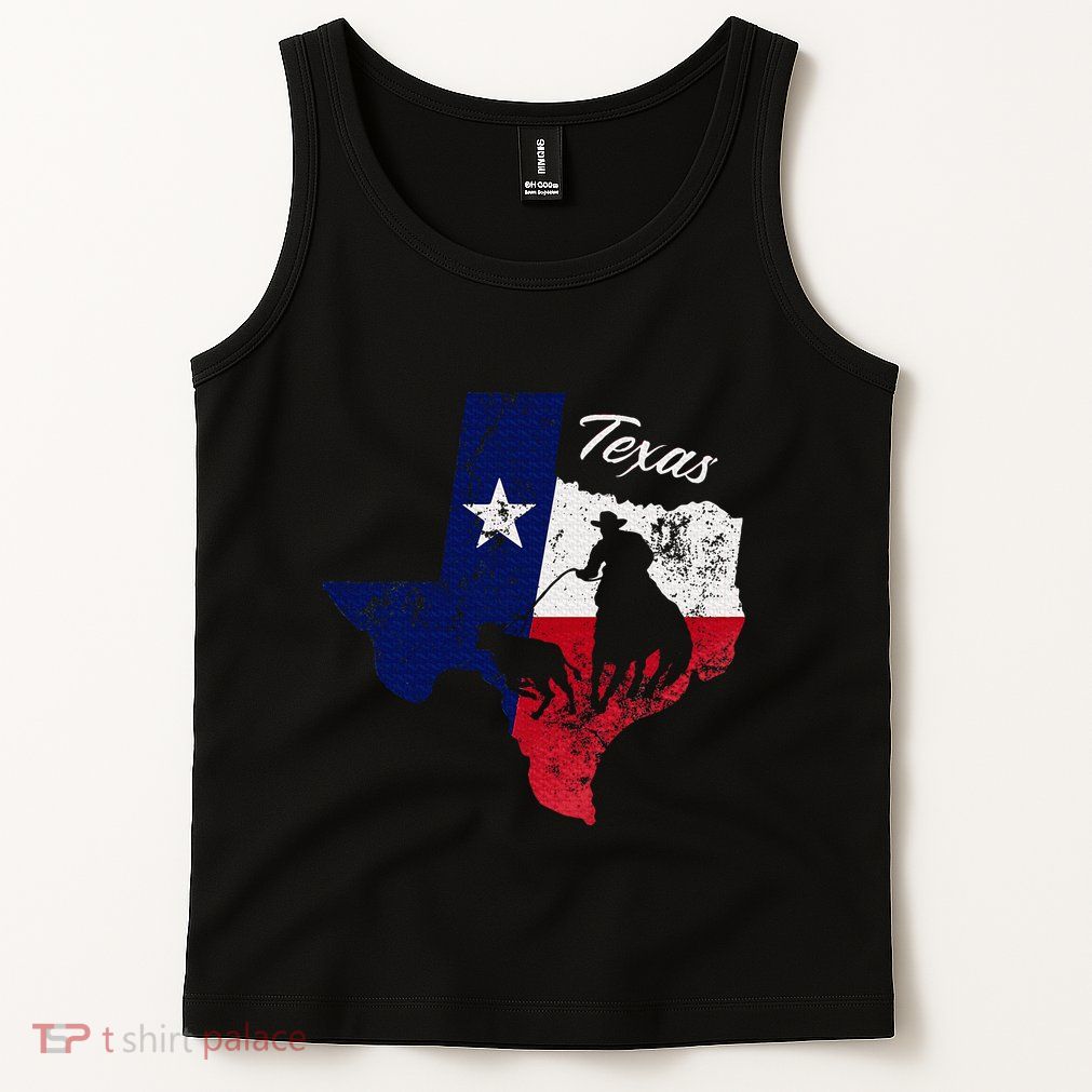 State Of Texas Flag Map Distressed Native Texan Tx Tank Top