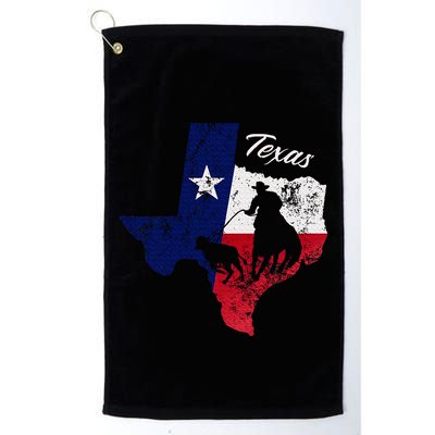 State Of Texas Flag Map Distressed Native Texan Tx Golf Towel