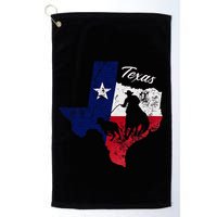 State Of Texas Flag Map Distressed Native Texan Tx Golf Towel