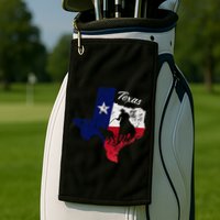 State Of Texas Flag Map Distressed Native Texan Tx Golf Towel