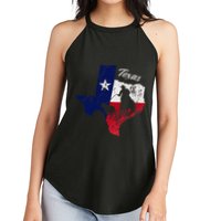 State Of Texas Flag Map Distressed Native Texan Tx Women's Perfect Tri Rocker Tank