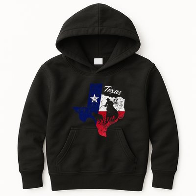 State Of Texas Flag Map Distressed Native Texan Tx Kids Hoodie