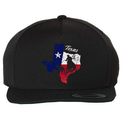 State Of Texas Flag Map Distressed Native Texan Tx Wool Snapback Cap