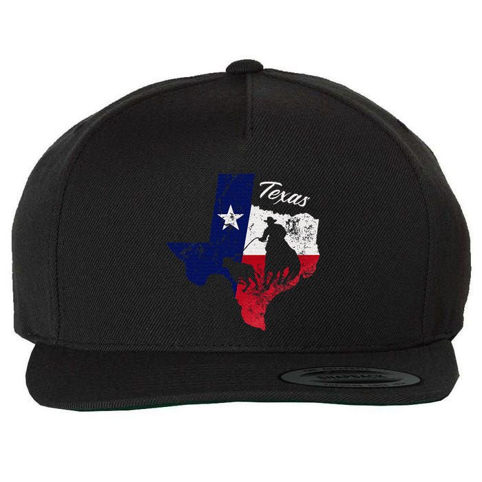 State Of Texas Flag Map Distressed Native Texan Tx Wool Snapback Cap