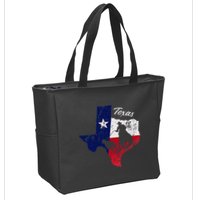 State Of Texas Flag Map Distressed Native Texan Tx Zip Tote Bag