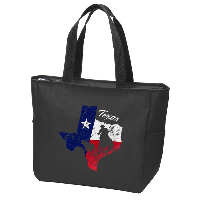 State Of Texas Flag Map Distressed Native Texan Tx Zip Tote Bag