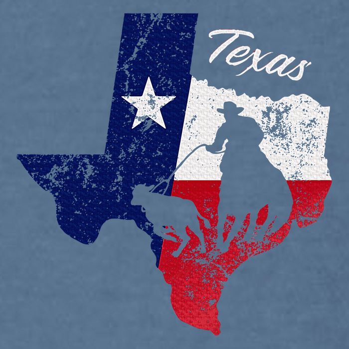 State Of Texas Flag Map Distressed Native Texan Tx Garment-Dyed Sweatshirt