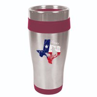 State Of Texas Flag Map Distressed Native Texan Tx 16oz Travel Tumbler