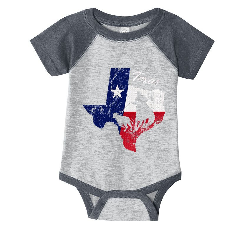 State Of Texas Flag Map Distressed Native Texan Tx Infant Baby Jersey Bodysuit