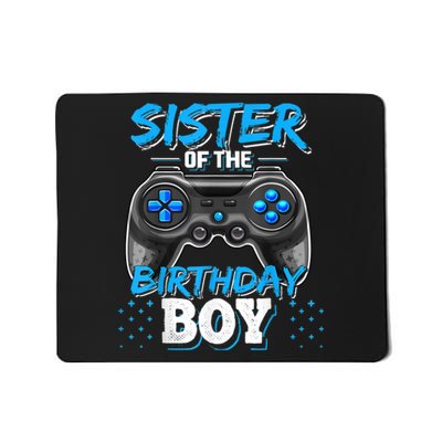 Sister Of The Birthday Boy Matching Video Game Birthday Gift Mousepad