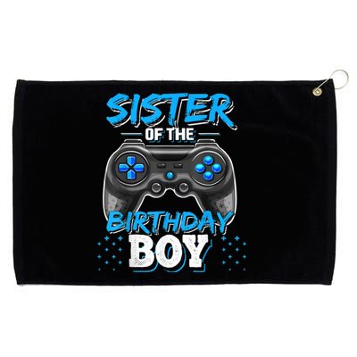 Sister Of The Birthday Boy Matching Video Game Birthday Gift Grommeted Golf Towel