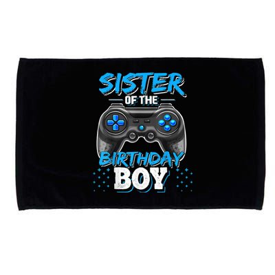 Sister Of The Birthday Boy Matching Video Game Birthday Gift Microfiber Hand Towel