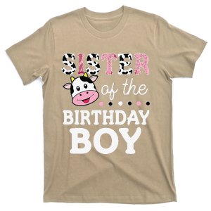 Sister Of The Birthday Bboy Farm Cow Mommy Mama 1st T-Shirt