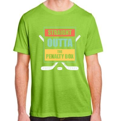 Straight Outta The Penalty Box Ice Hockey Cool Gift Adult ChromaSoft Performance T-Shirt