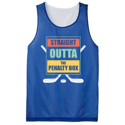 Straight Outta The Penalty Box Ice Hockey Cool Gift Mesh Reversible Basketball Jersey Tank