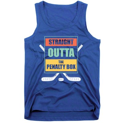 Straight Outta The Penalty Box Ice Hockey Cool Gift Tank Top