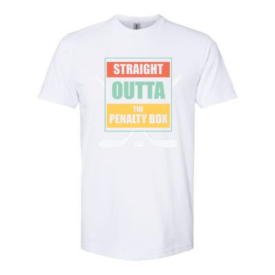 Straight Outta The Penalty Box Ice Hockey Cool Gift Softstyle CVC T-Shirt