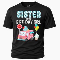 Sister Of The Birthday Girl Ice Cream Truck Bday Party Cooling Performance Crew T-Shirt