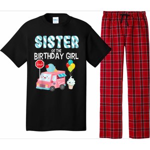 Sister Of The Birthday Girl Ice Cream Truck Bday Party Pajama Set