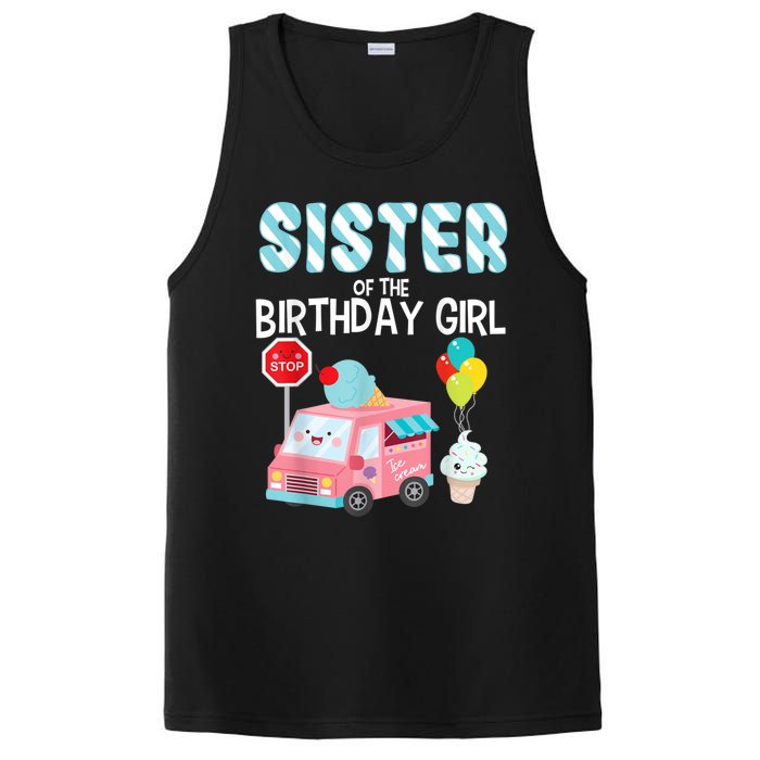 Sister Of The Birthday Girl Ice Cream Truck Bday Party PosiCharge Competitor Tank