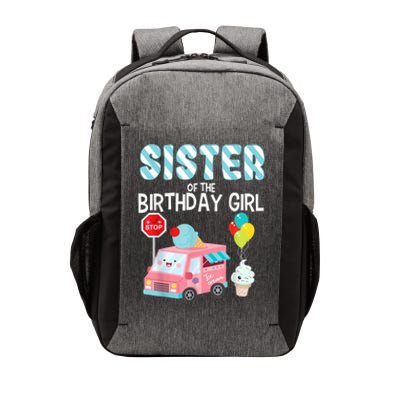 Sister Of The Birthday Girl Ice Cream Truck Bday Party Vector Backpack