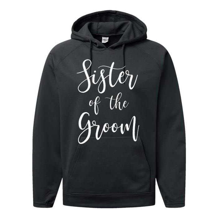 Sister Of The Groom Wedding Party Performance Fleece Hoodie