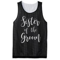 Sister Of The Groom Wedding Party Mesh Reversible Basketball Jersey Tank