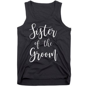 Sister Of The Groom Wedding Party Tank Top