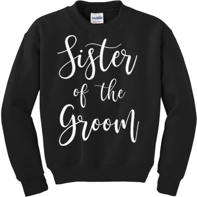 Sister Of The Groom Wedding Party Kids Sweatshirt