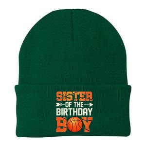 Sister Of The Birthday Basketball Mother Mom Funny Knit Cap Winter Beanie