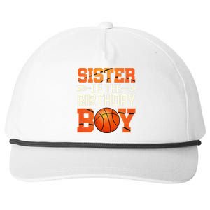 Sister Of The Birthday Basketball Mother Mom Funny Snapback Five-Panel Rope Hat