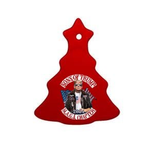 Sons Of Trump Maga Chapter 2024 Long Sleeve Ceramic Tree Ornament