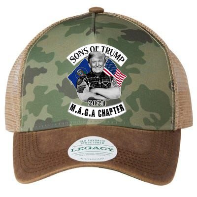 Sons Of Trump 2024 Biker Funny Legacy Tie Dye Trucker Hat