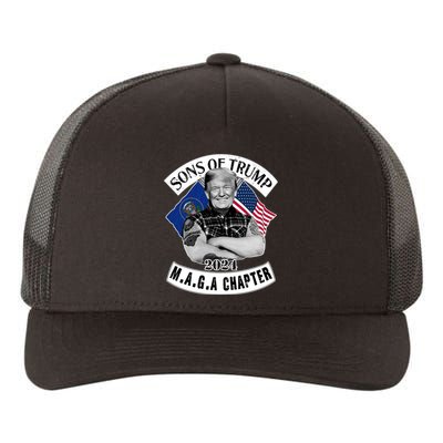 Sons Of Trump 2024 Biker Funny Yupoong Adult 5-Panel Trucker Hat