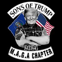 Sons Of Trump 2024 Biker Funny Yupoong Adult 5-Panel Trucker Hat