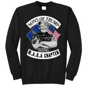 Sons Of Trump 2024 Biker Funny Sweatshirt