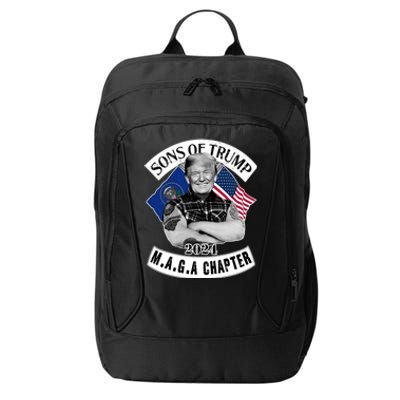 Sons Of Trump 2024 Biker Funny City Backpack