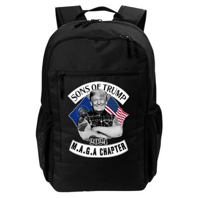 Sons Of Trump 2024 Biker Funny Daily Commute Backpack