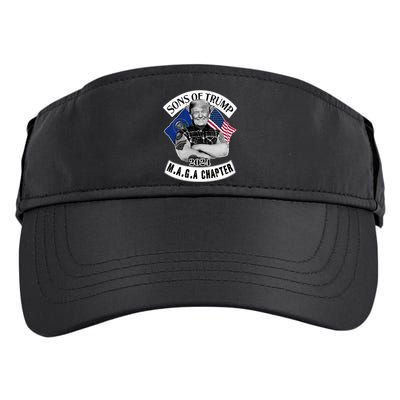 Sons Of Trump 2024 Biker Funny Adult Drive Performance Visor