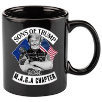 Sons Of Trump 2024 Biker Funny 11oz C Handle Ceramic Mug