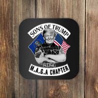 Sons Of Trump 2024 Biker Funny Coaster