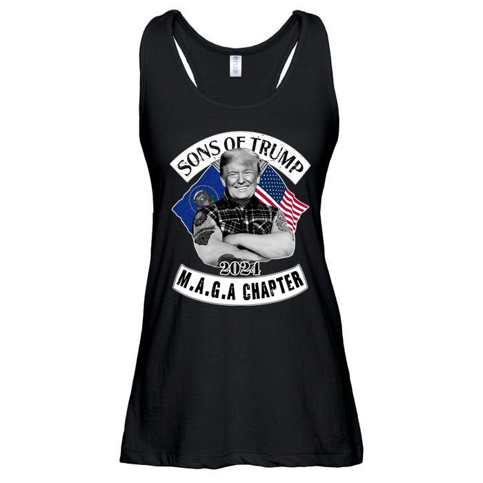 Sons Of Trump 2024 Biker Funny Ladies Essential Flowy Tank