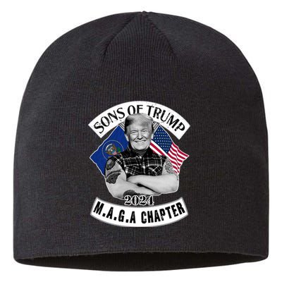 Sons Of Trump 2024 Biker Funny Sustainable Beanie