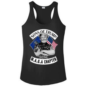 Sons Of Trump 2024 Biker Funny Ladies PosiCharge Competitor Racerback Tank