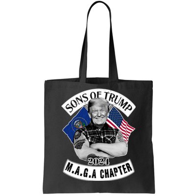 Sons Of Trump 2024 Biker Funny Tote Bag